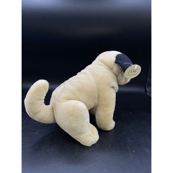 Jaag Pug Puppy Dog Plush Toy 2019 Doggie Tan & Black NWT - Picture 4 of 16